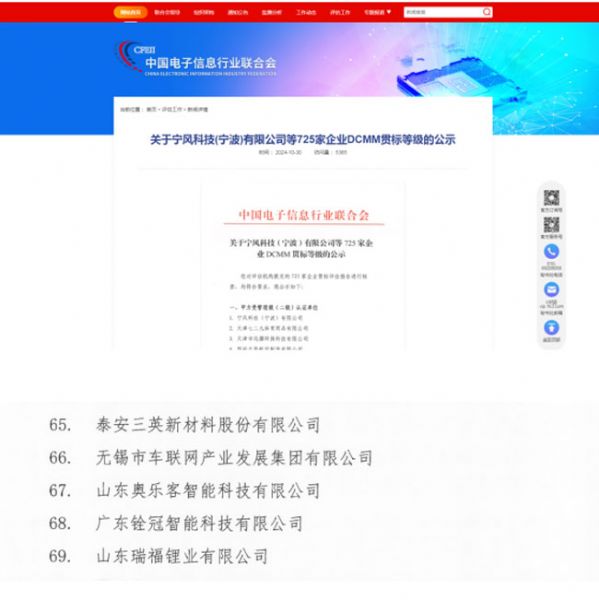 公司通过DCMM二级认证